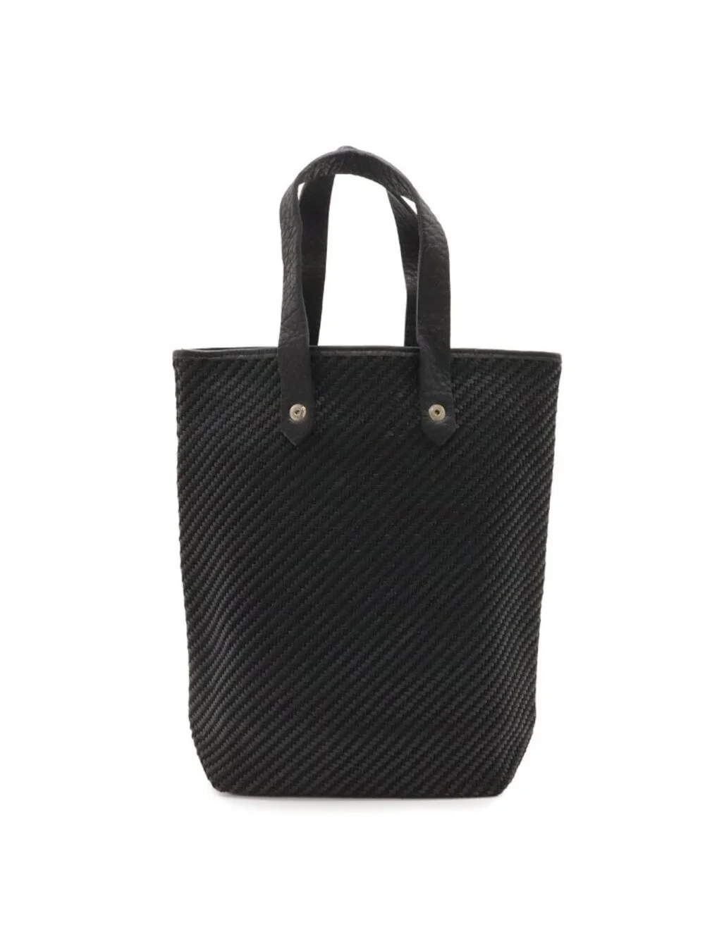 Hermes Amedaba Diago PM Tote Wool Leather Black Silver